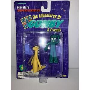 Vintage 1996 The Adventures of Gumby & Friends Mini Superflexibles NEW Sealed